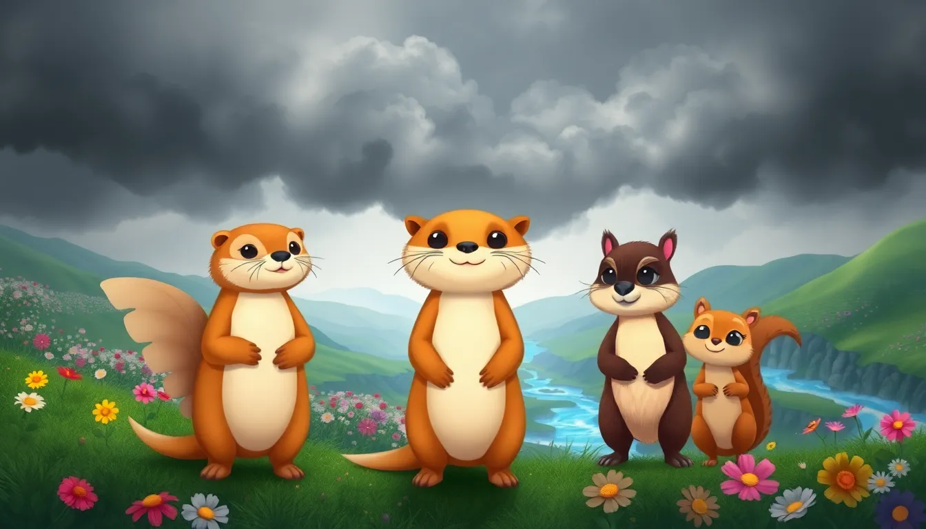 Les Rêves de Lily la Loutre 4 Illustration de L'Aventure Magique