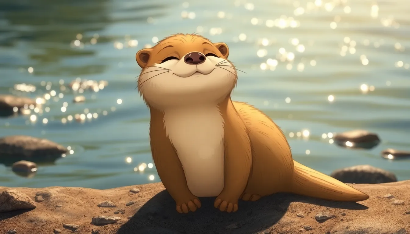 Les Rêves de Lily la Loutre 5 Illustration de Le Retour à la Maison