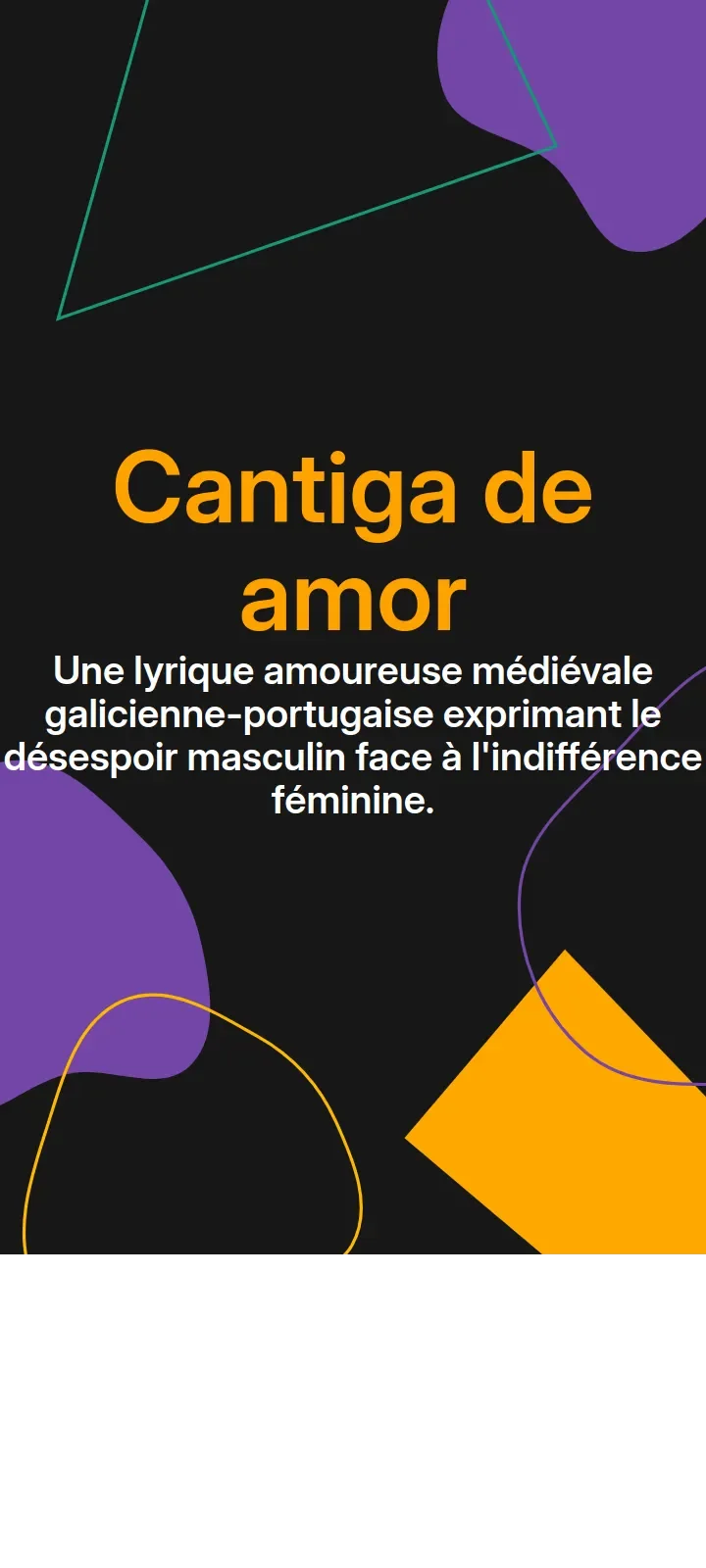 Cantiga de amor