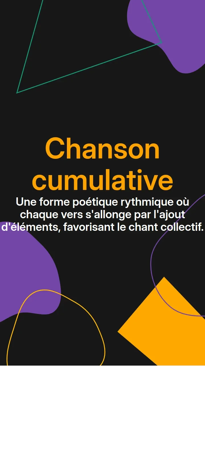 Chanson cumulative
