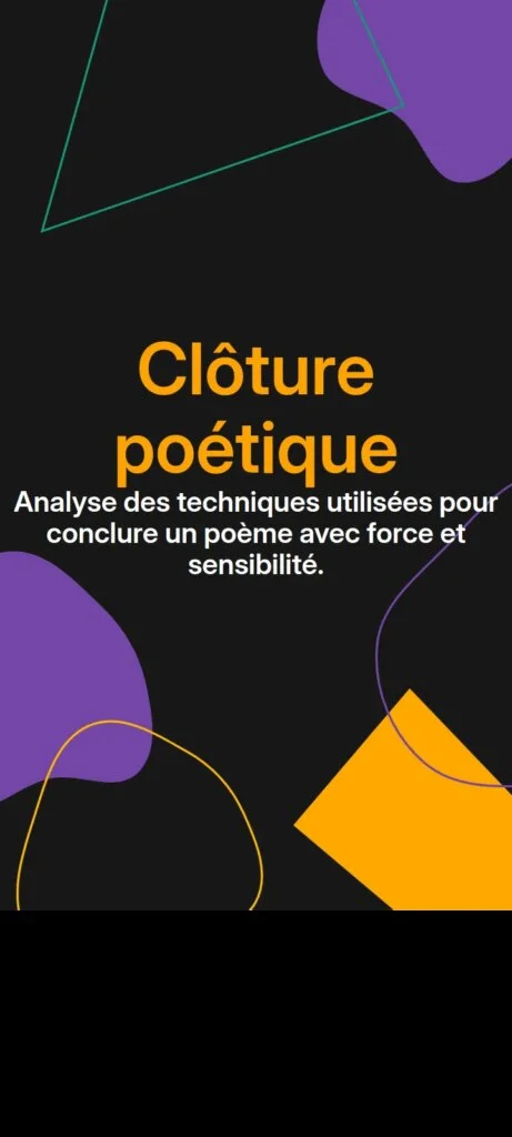 Clôture poétique