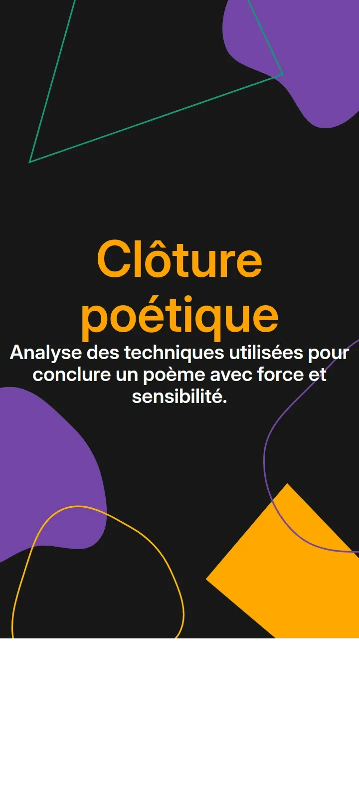 Clôture poétique