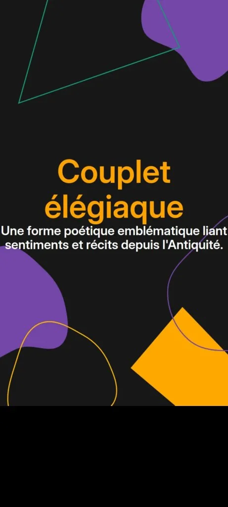 Couplet élégiaque