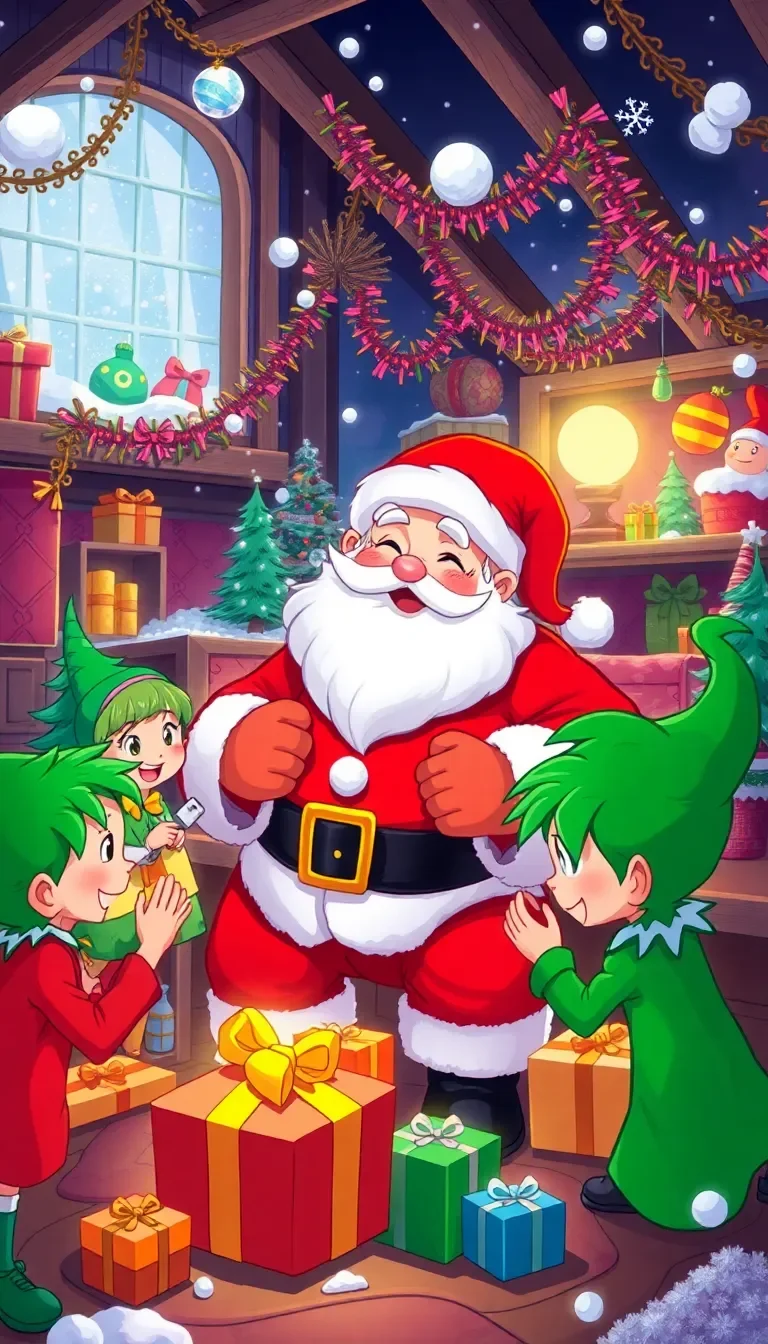Le Père Noël et les Lutins Malicieux
