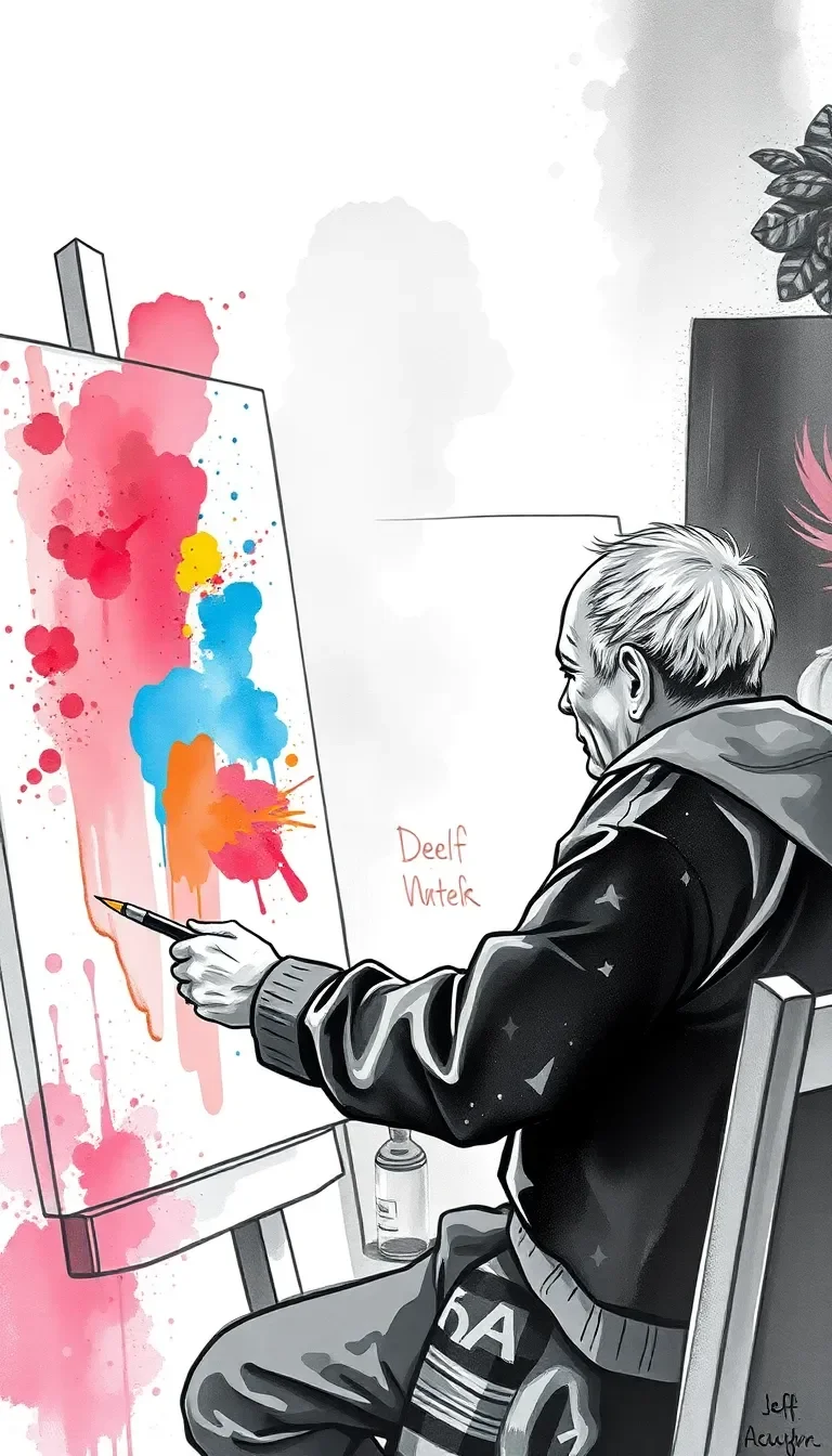 Les Couleurs du Silence : Peinture et expression des émotions d'un peintre sourd