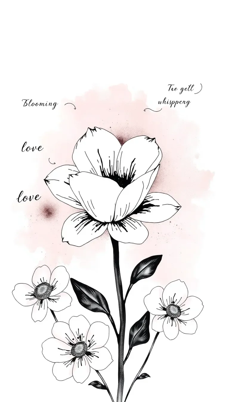 Poème d'Amour : Le Langage des Fleurs