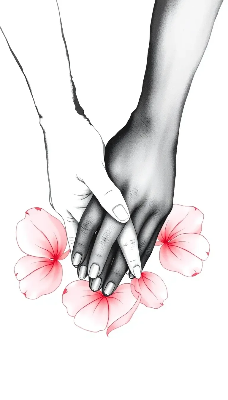Poème d'Amour Mignon : Les Doigts Entrelacés
