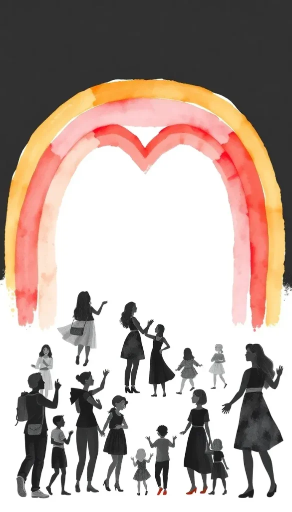 Poème d&rsquo;Amour Mignon : Un Cœur Arc-en-Ciel