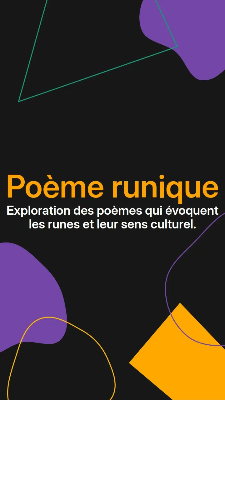 Poème runique