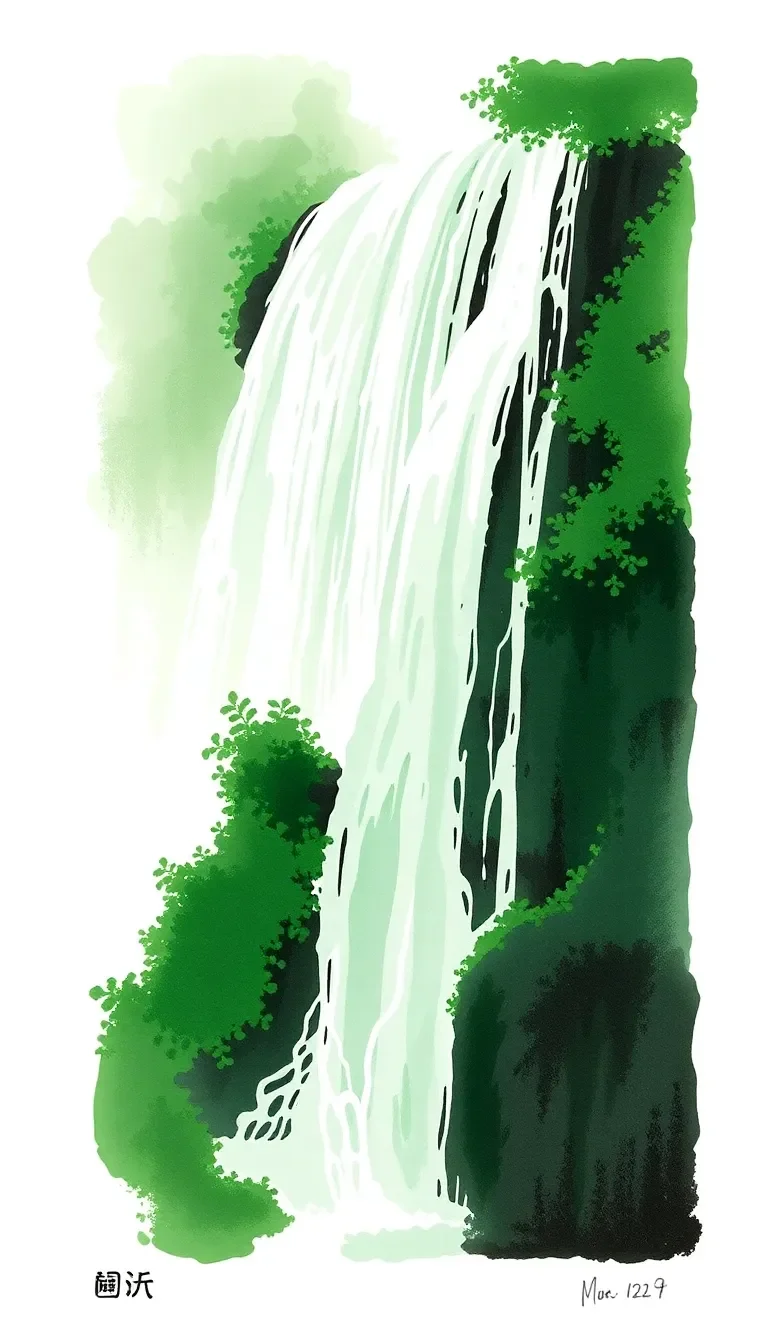 Poème sur la Nature : Cascade de Vie