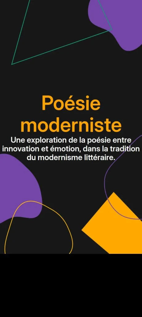 Modernité en poésie