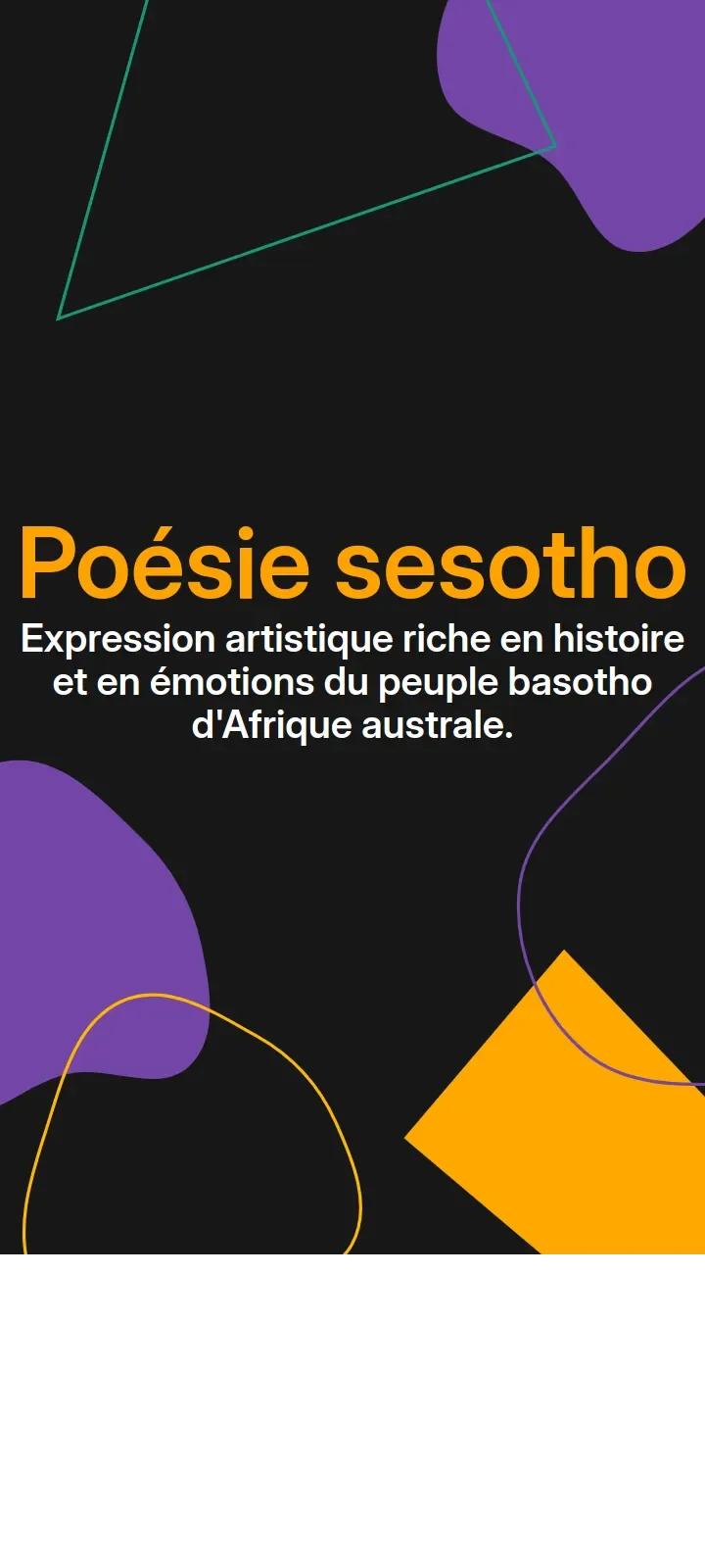 Poésie sesotho
