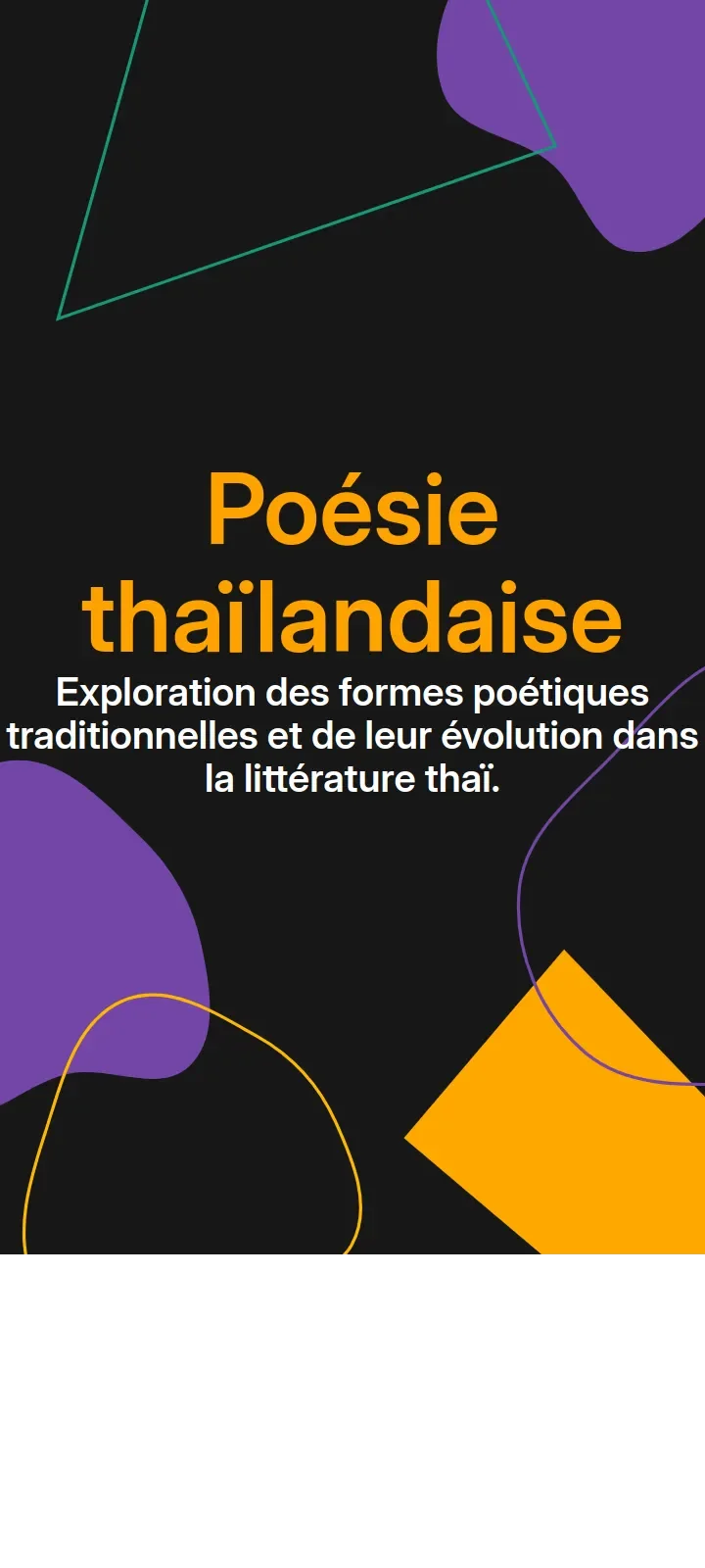 Poésie thaïlandaise