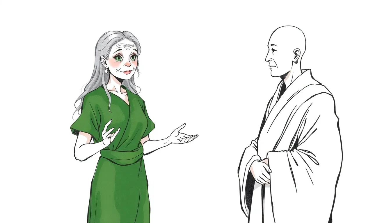Illustration d'une Rencontre avec la Sagesse