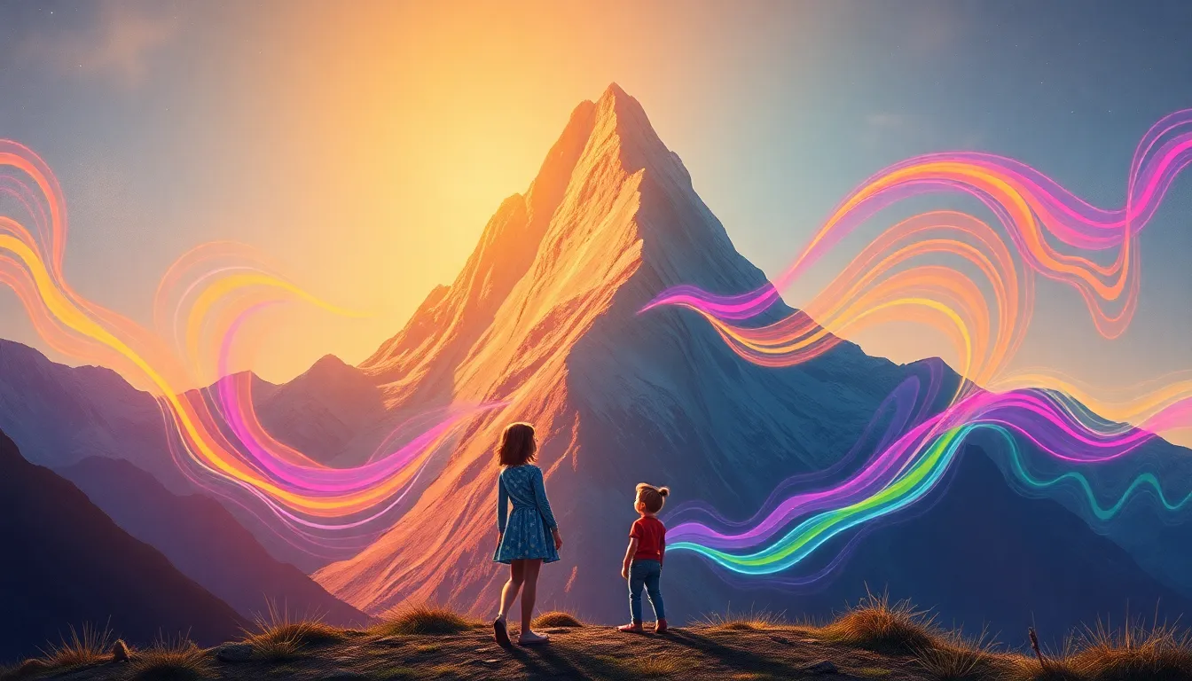 Émilie et la Montagne aux Échos 3 Illustration de Les Échos Mystérieux