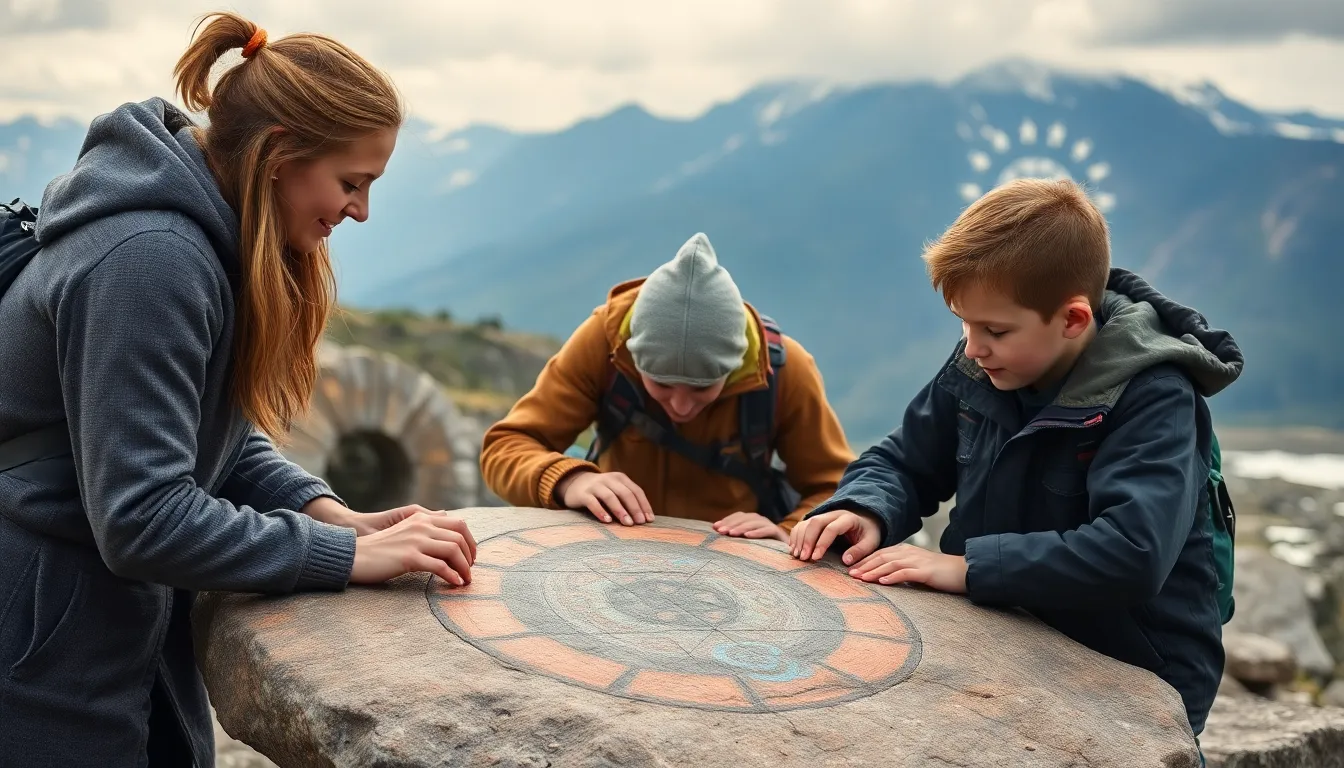 Émilie et la Montagne aux Échos 5 Illustration de L'Énigme à Résoudre