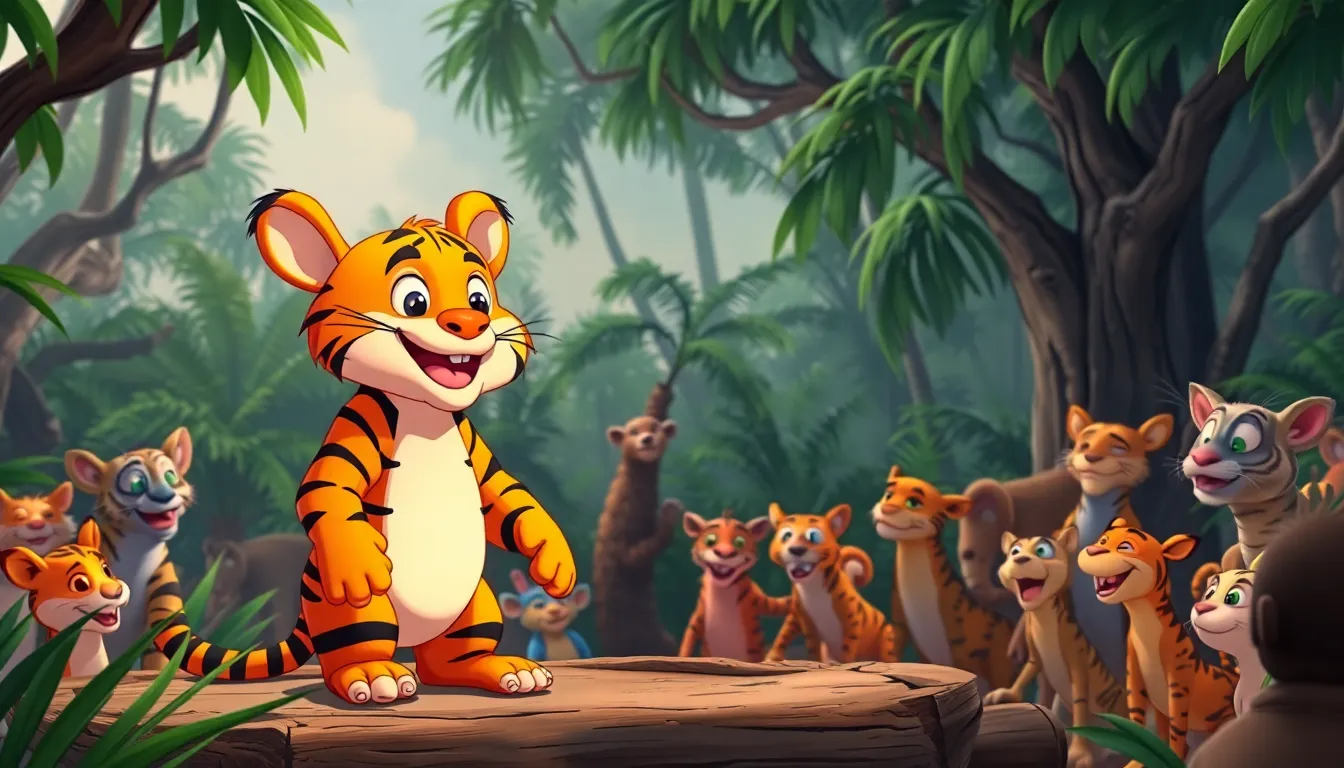 Tommy le Tigre et ses Blagues 3 Illustration de Une Audition de Blagues