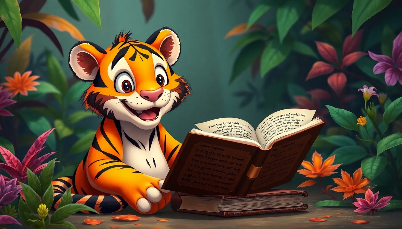 Tommy le Tigre et ses Blagues 5 Illustration de La Grande Découverte