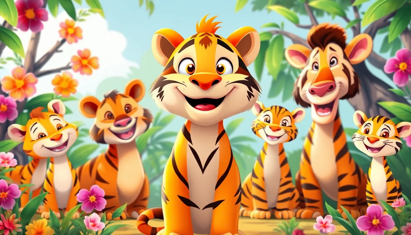 Tommy le Tigre et ses Blagues 7 Illustration de Le Message de l'Humour