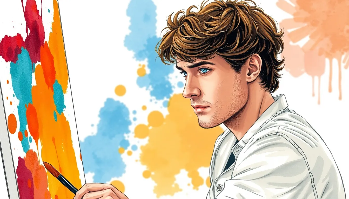 Les Couleurs du Silence : Peinture et expression des émotions d'un peintre sourd 1 Illustration de La Première Couleur de Silence