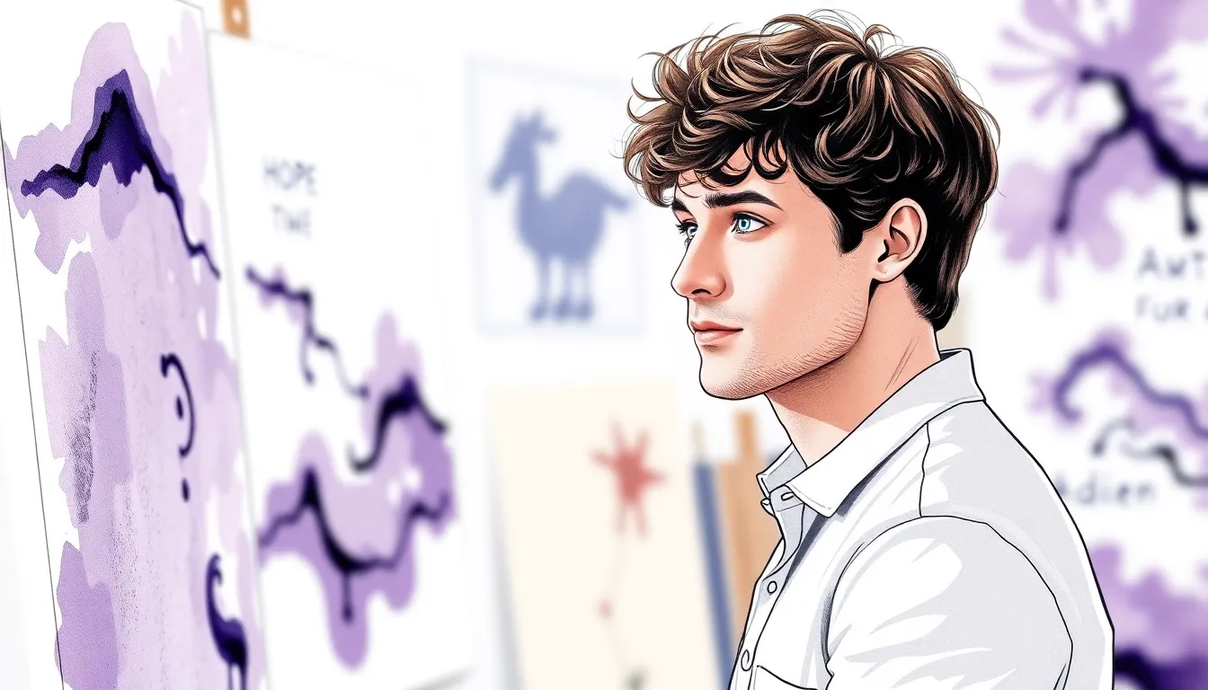 Les Couleurs du Silence : Peinture et expression des émotions d'un peintre sourd 6 Illustration de Résonance des Cœurs