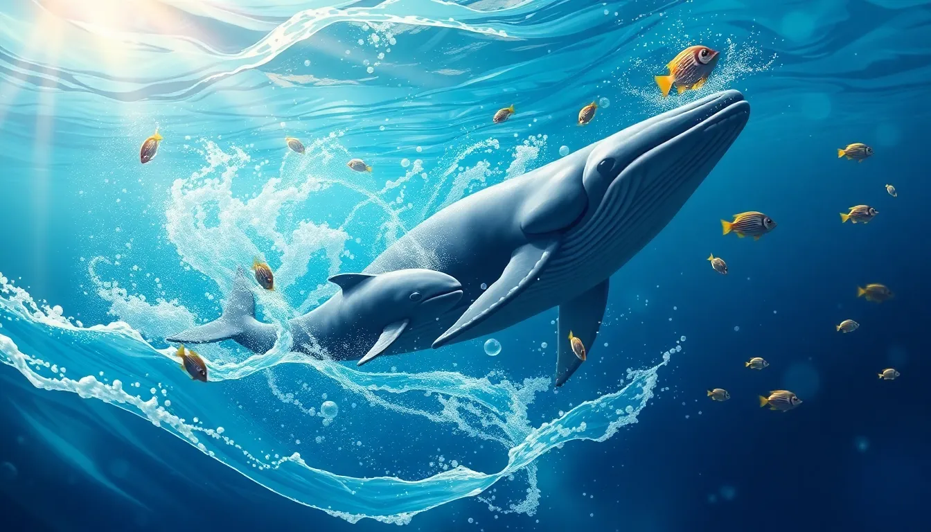 La Petite Baleine et l'Océan 2 Illustration de L'Apprentissage des Vagues