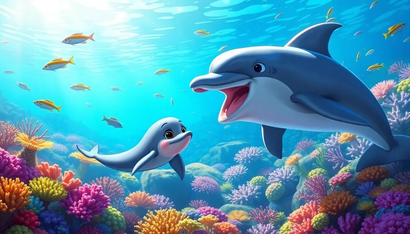 La Petite Baleine et l'Océan 4 Illustration de L'Exploration du Récif