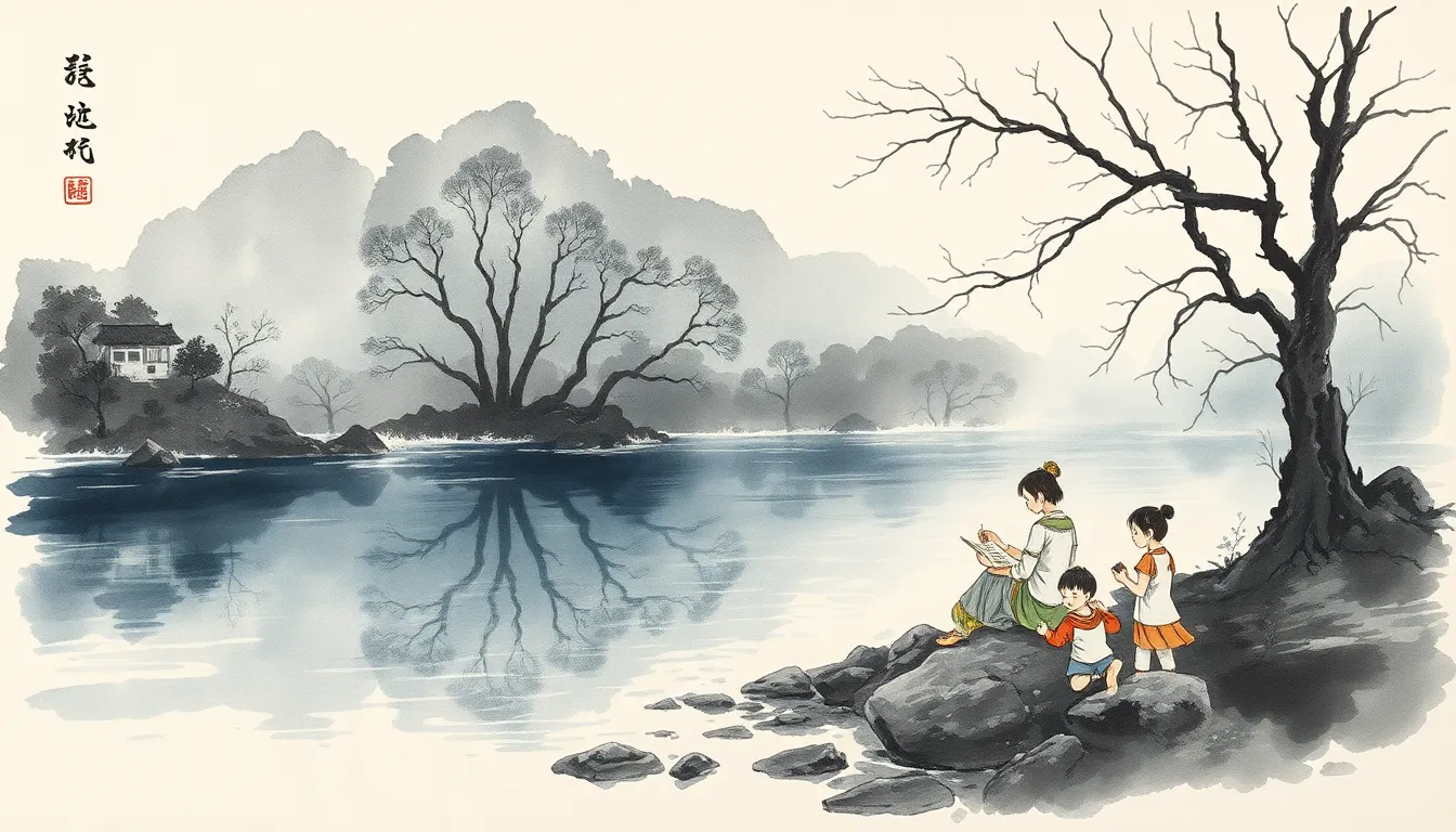 Les Jardins de Sagesse : Une odyssée poétique en Chine 3 Illustration de Les Rivières de l'Âme