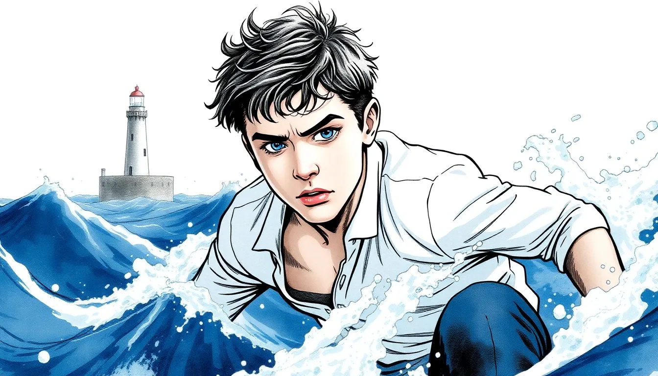 Le Phare des Égarés : Un mystère des âmes perdues 1 Illustration de La tempête et l'apparition du phare