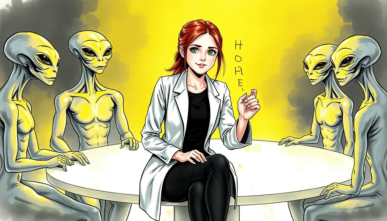 Les Messagers de l'Aube : Accueil de l'Inconnu Extraterrestre 5 Illustration de Un Dialogue Émergent