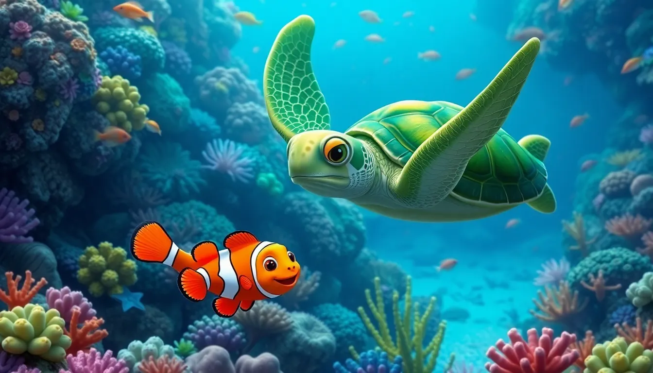 Noé et le Monde Sous-Marin 2 Illustration de L’Amitié avec Coco