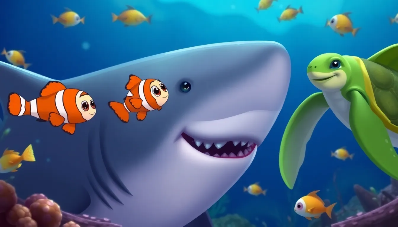 Noé et le Monde Sous-Marin 5 Illustration de L’Alerte du Grand Requin