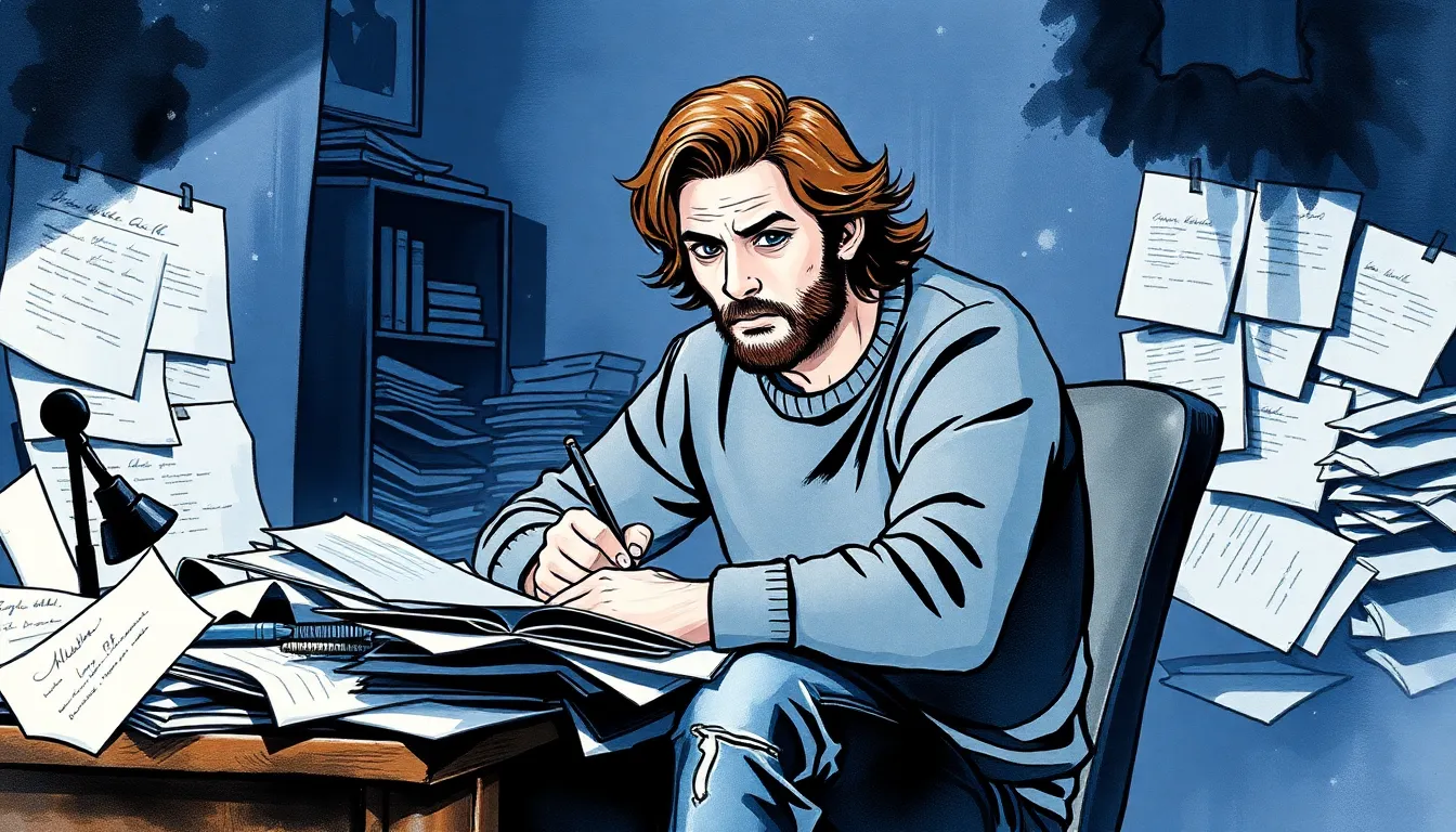 Illustration d'Antoine l'écrivain tourmenté