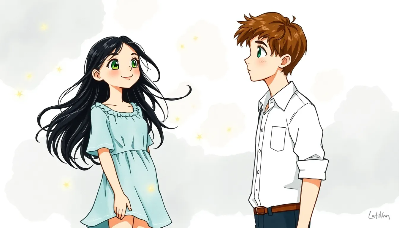 La Danse des Lucioles : Une rencontre romantique inoubliable 1 Illustration de La rencontre inattendue au festival nocturne