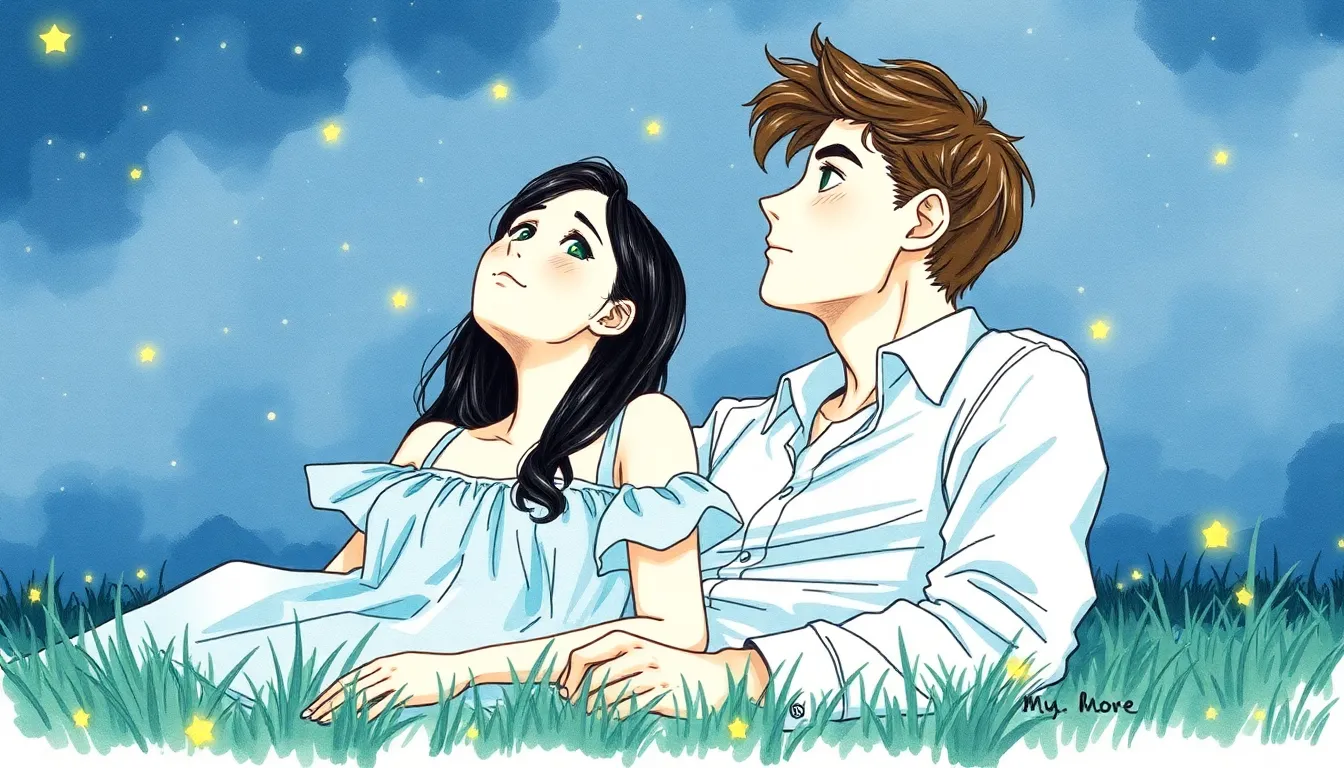 La Danse des Lucioles : Une rencontre romantique inoubliable 3 Illustration de Les promesses d'une nuit étoilée