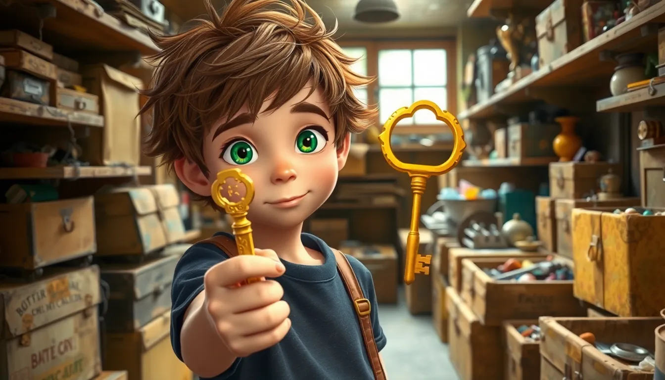 Leo et la Clé des Mondes 1 Illustration de La Découverte de la Clé