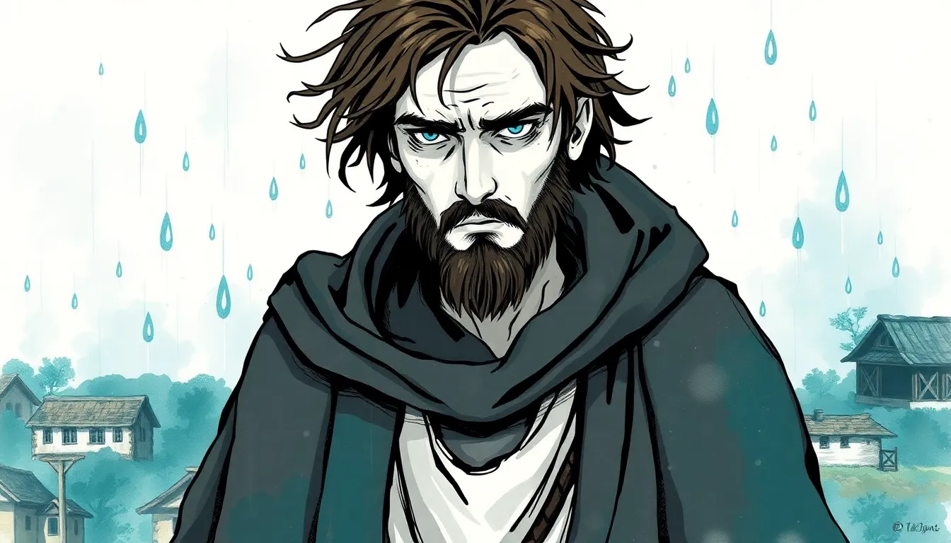 Le Marchand de Pluie : Un voyage fantastique au cœur de l'aridité 5 Illustration de La Pluie des Souvenirs