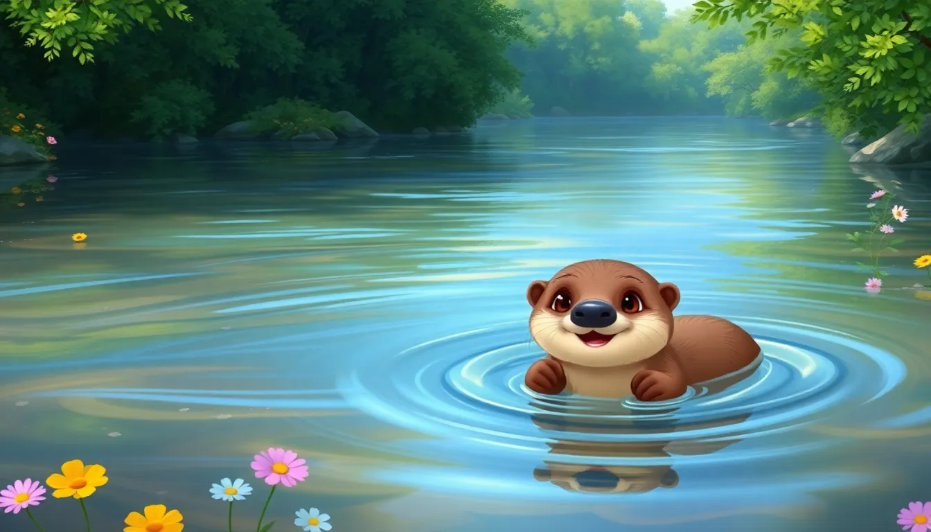 Les Rêves de Lily la Loutre 1 Illustration de La Naissance de Lily