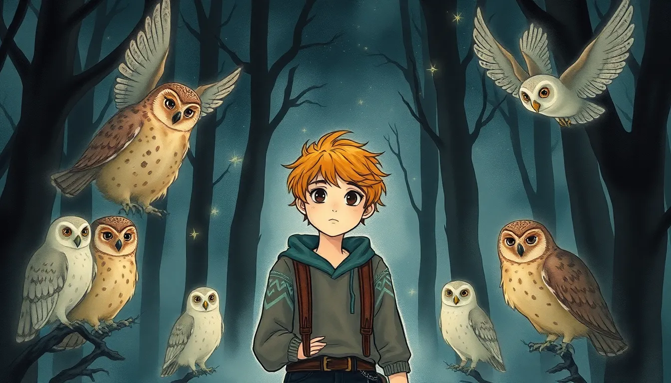 Les Hiboux : Gardiennes de Nos Secrets 1 Illustration de Le Crépuscule des Secrets