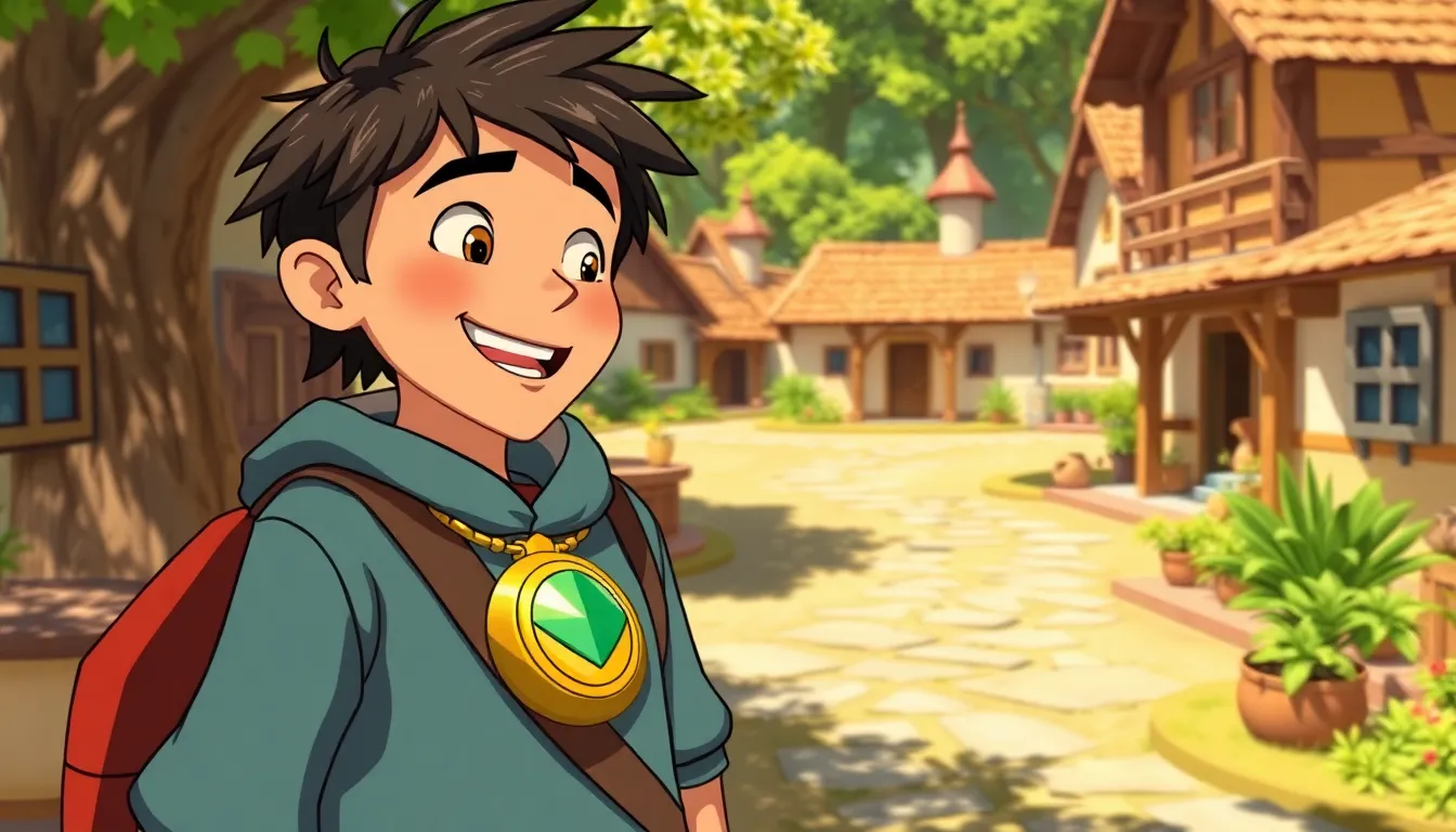 Romain et le Sphinx Solaire 7 Illustration de Retour au Village