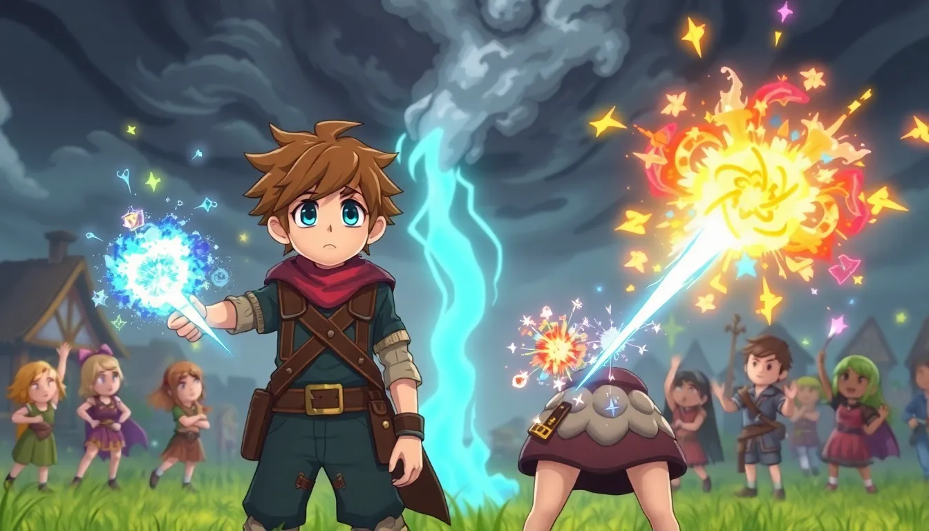 Le Sortilège du Magicien Gentil 5 Illustration de La Bataille Finale