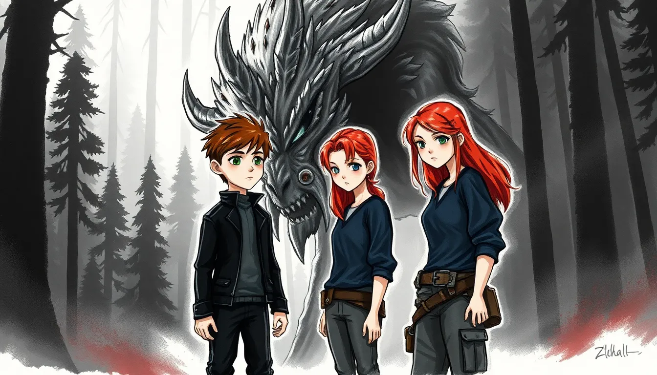 Les Veilleurs de l'Aube : Aventures épiques contre les créatures du matin 2 Illustration de La rencontre avec la créature