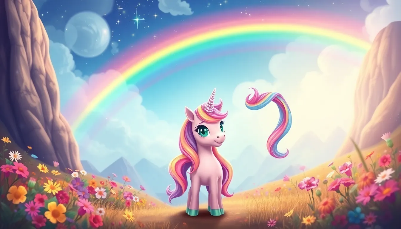 Lili la Petite Licorne et les Étoiles 1 Illustration de La Naissance de Lili