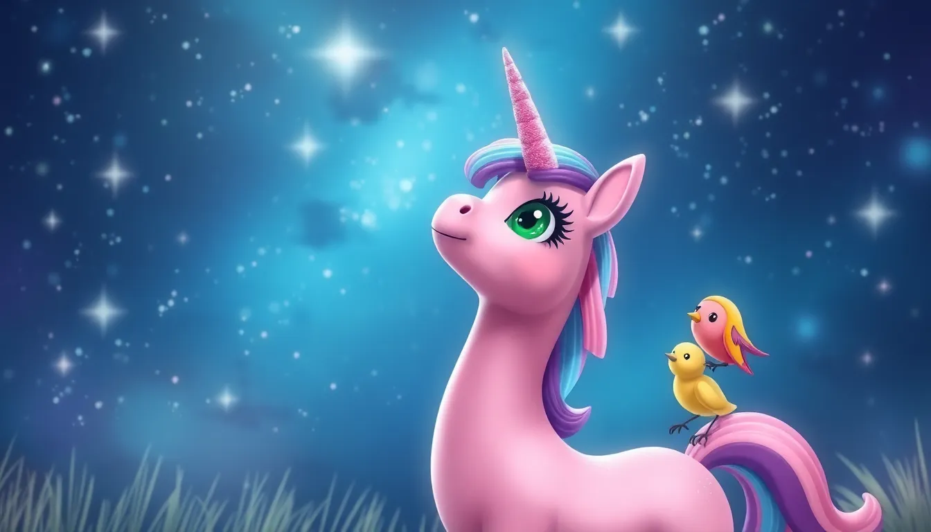 Lili la Petite Licorne et les Étoiles 3 Illustration de L'Enigme des Étoiles