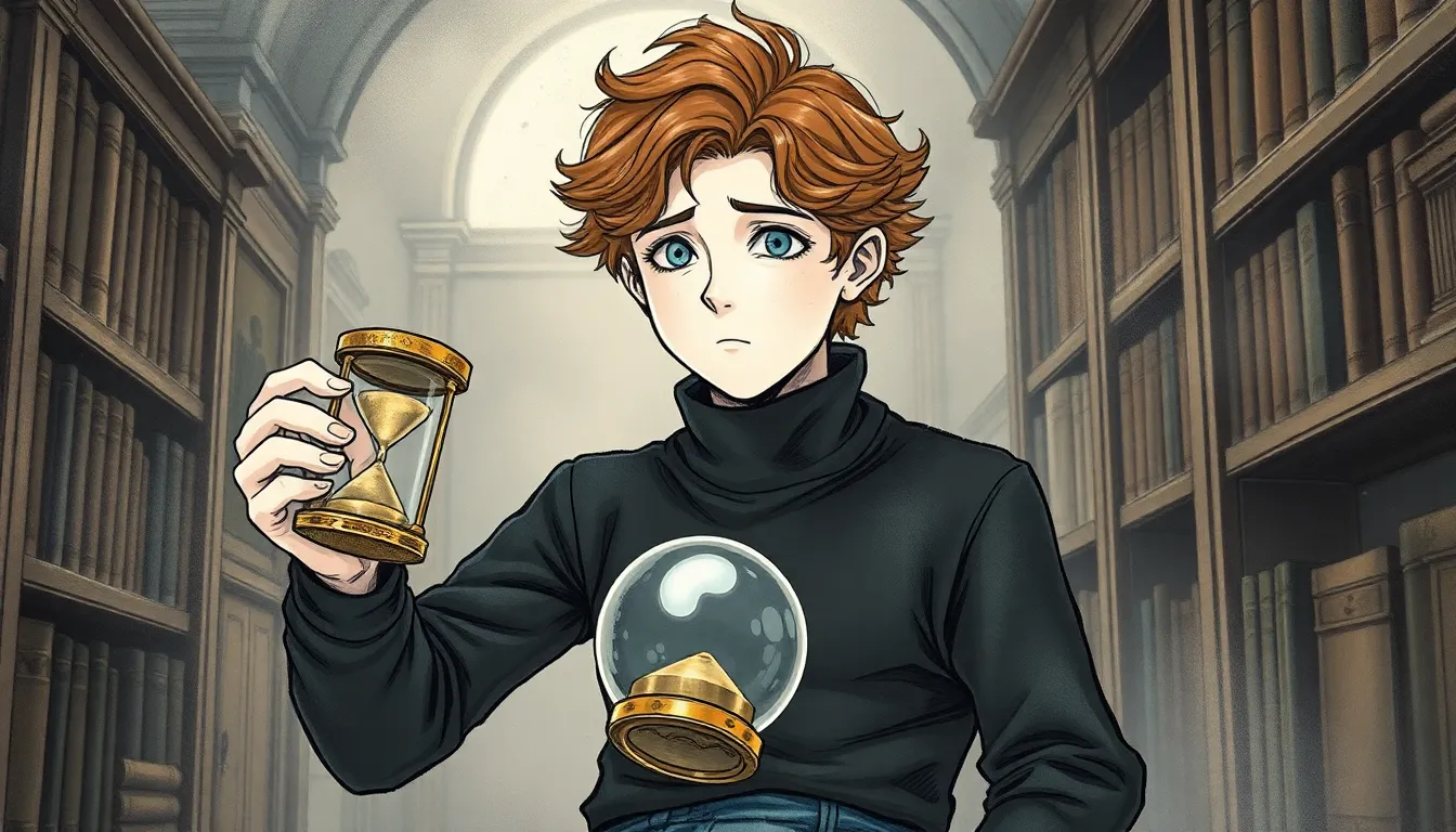 Illustration de La Découverte du Sablier Magique