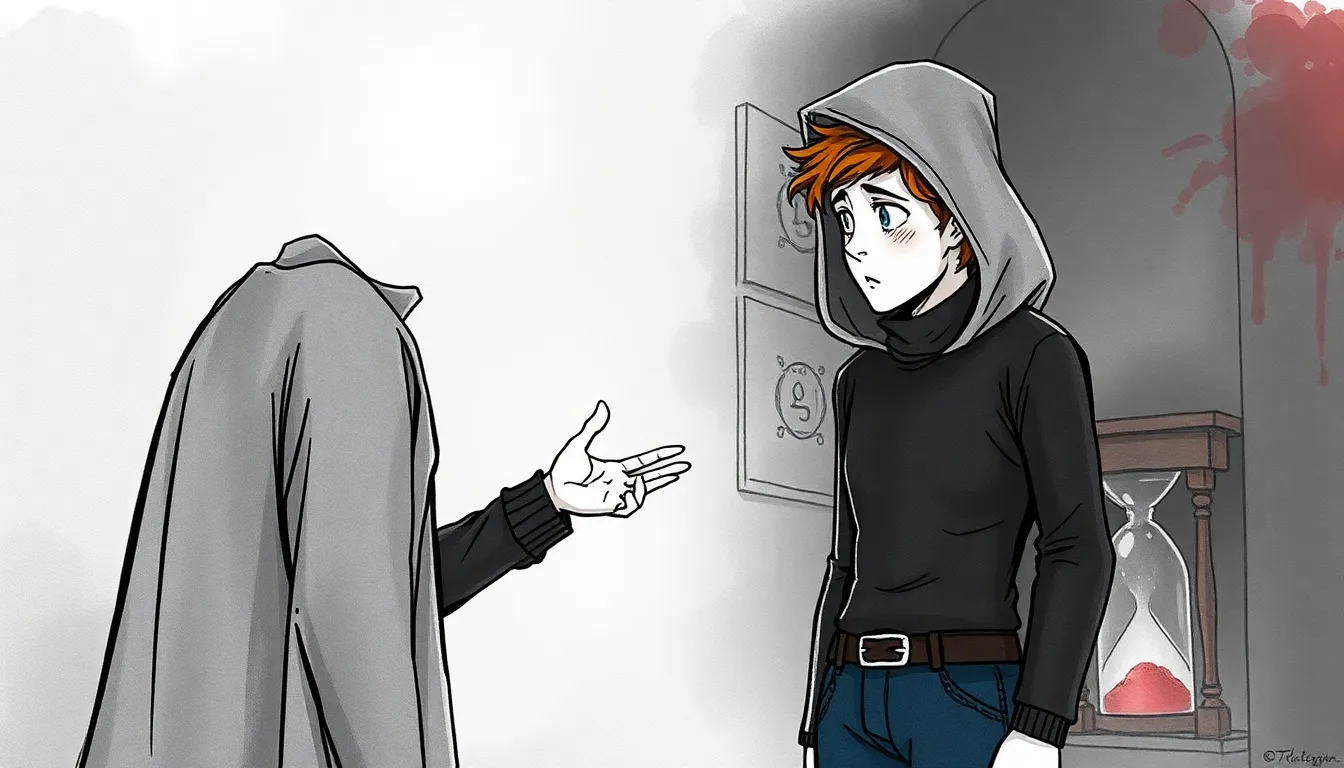 Illustration de La Visite d'un Étranger