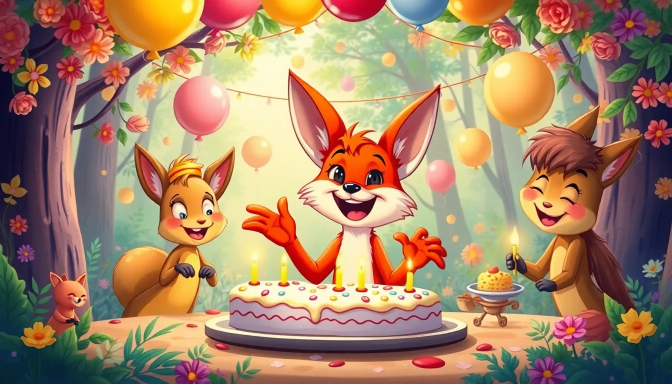 Félix le Renard et ses Tours de Passe-Passe 5 Illustration de La Réconciliation