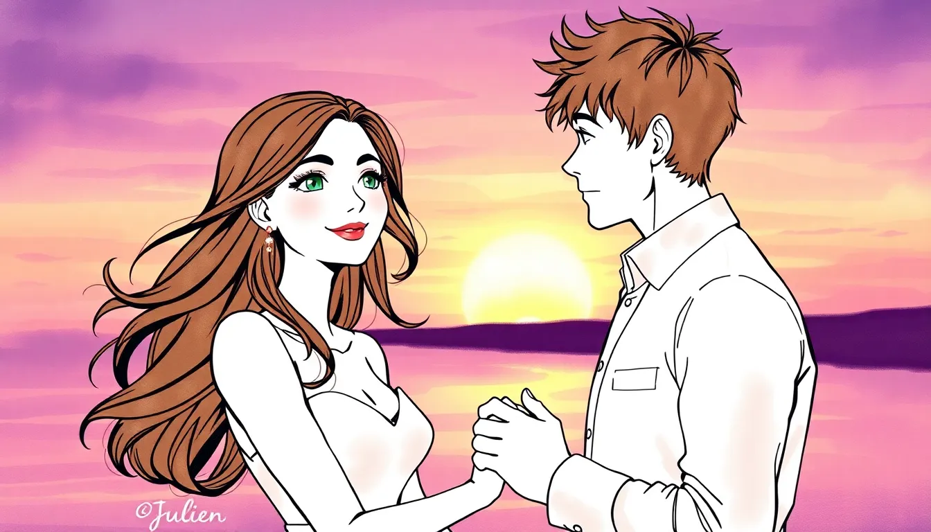 Le Fil Rouge : Une connexion mystérieuse et romantique à travers le temps 5 Illustration de Un Nouveau Commencement