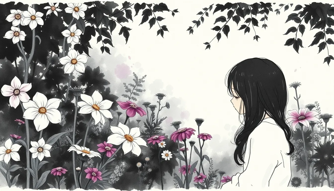 Les Fleurs du Mal : Un Voyage dans l'Ombre et la Lumière 2 Illustration de Les Parfums du Désespoir