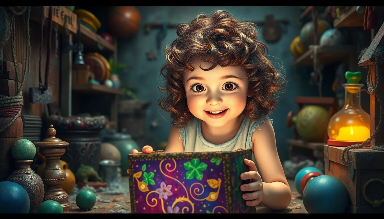 La Boîte Magique des Aventures de Mia 1 Illustration de La Découverte de la Boîte